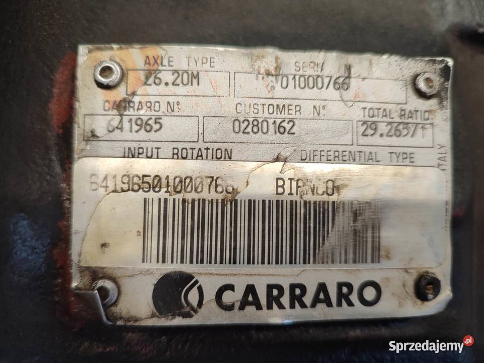 Pochwa mostu Massey Ferguson 8936 Carraro 641965 Wilkowo sprzedam