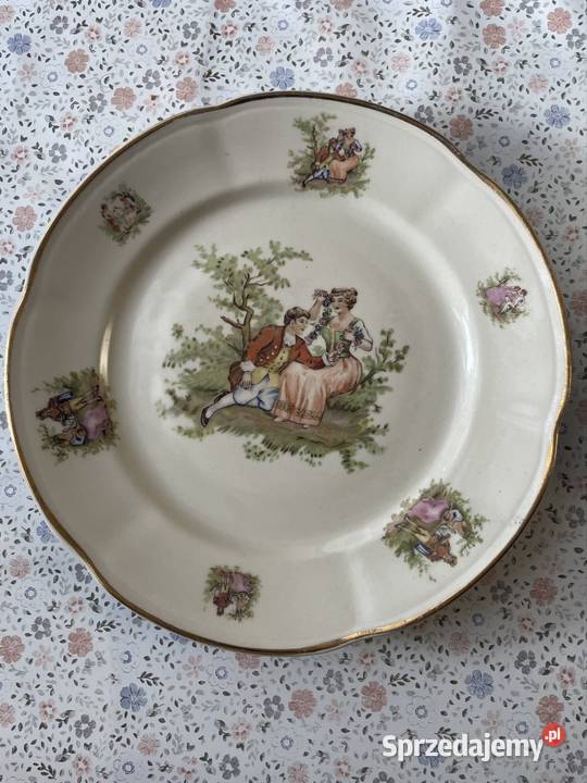 Talerzyki z PRL porcelana inny kolor pomorskie
