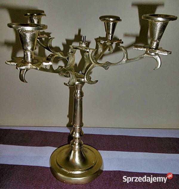 Świecznik kandelabr na 4 świece wielkopolskie