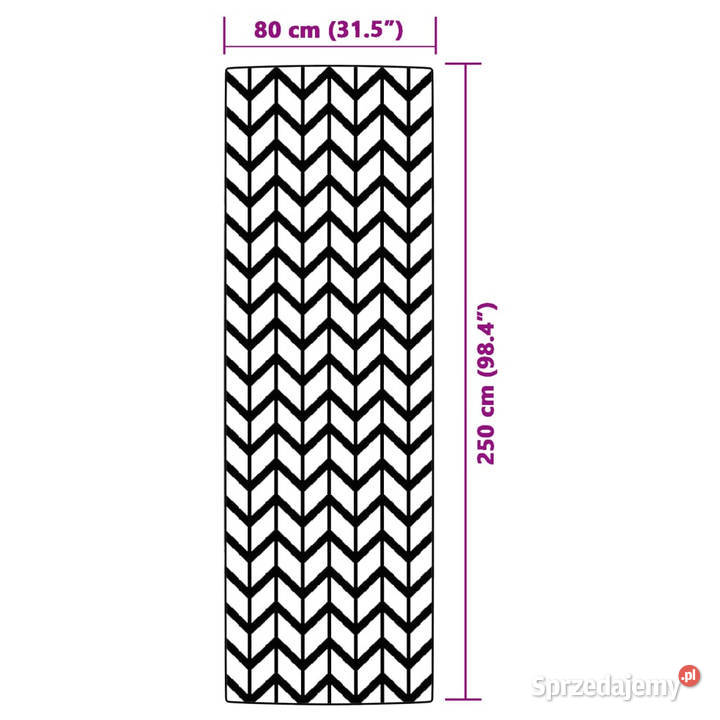 Dywan zewnętrzny szary 80x250 PP WM316948 Warszawa