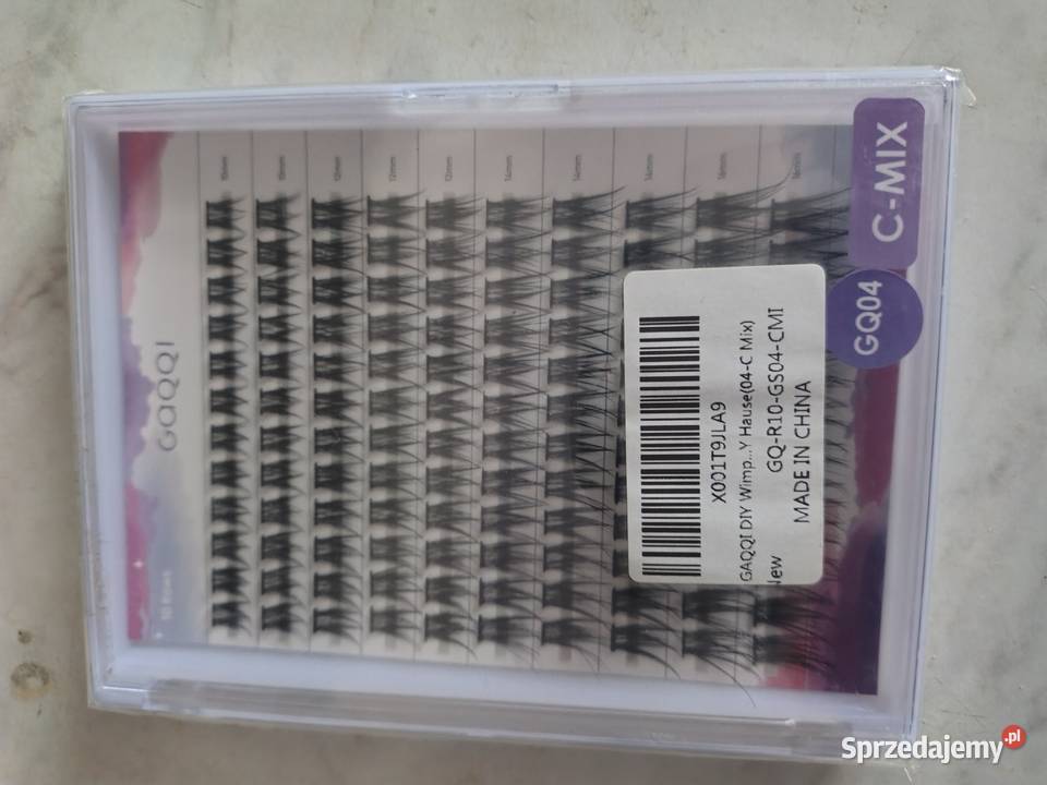 GAQQI Lash Clusters 120 C Curl Individual Lashes Wyposażenie salonów Wyposażenie salonów Zawiercie