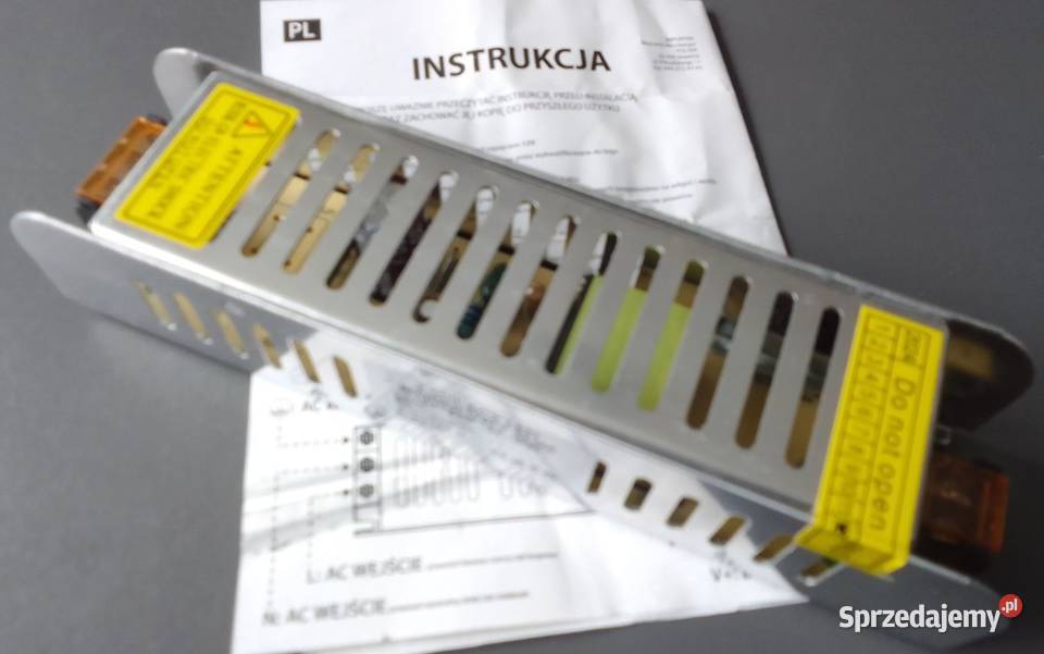 Zasilacz LED modułowy Slim 12V 60W 5A IP20 BERGE Rewal