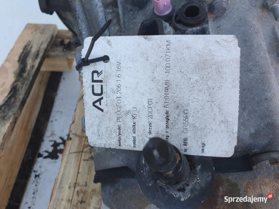 Peugeot 206 14 8V SKRZYNIA BIEGÓW manualna osobowe lubelskie Rudka sprzedam