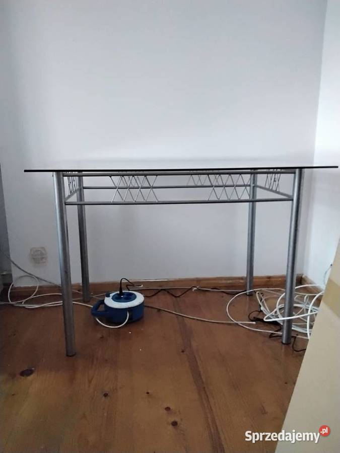 Stół prostokątny ze szklanym blatem sprzedam