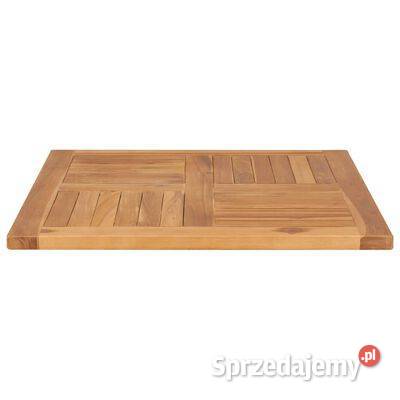 vidaXL Blat stołu lite drewno tekowe 70x70x25 Blaty