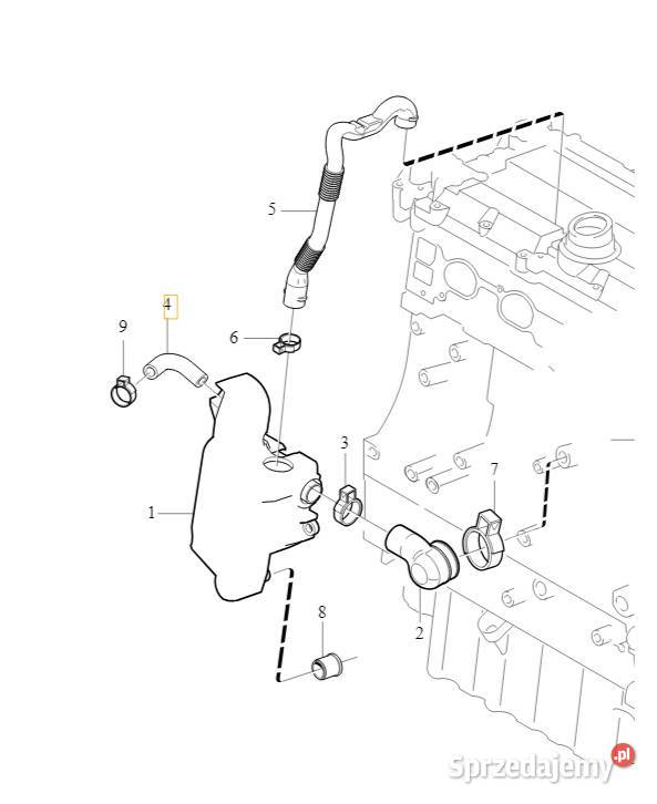 VOLVO S60 V70 S80 kolanko przewod odmy 8677832 dolnośląskie Bielany Wrocławskie