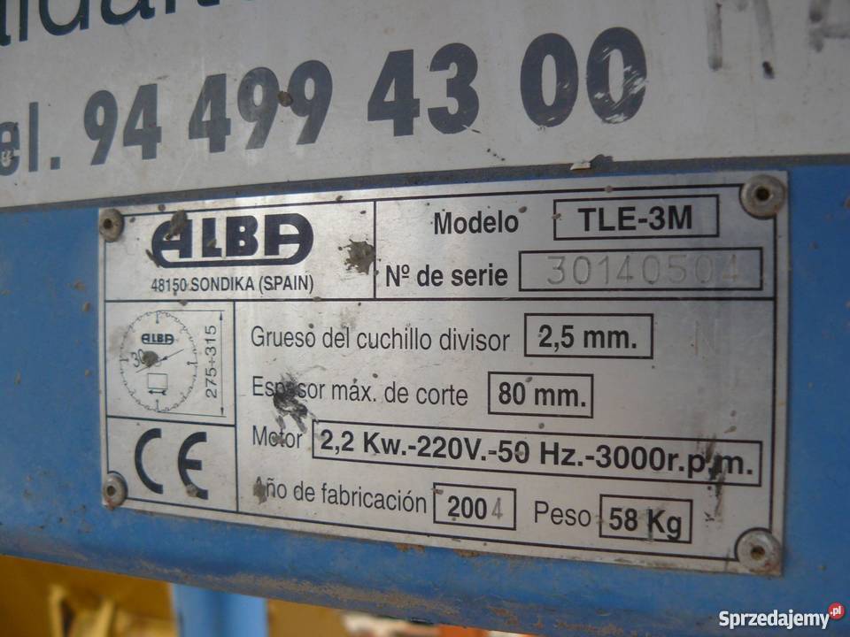 Piła do drewna 3 kW Krajzega Cyrkulatka 2900 W 380V Kraków
