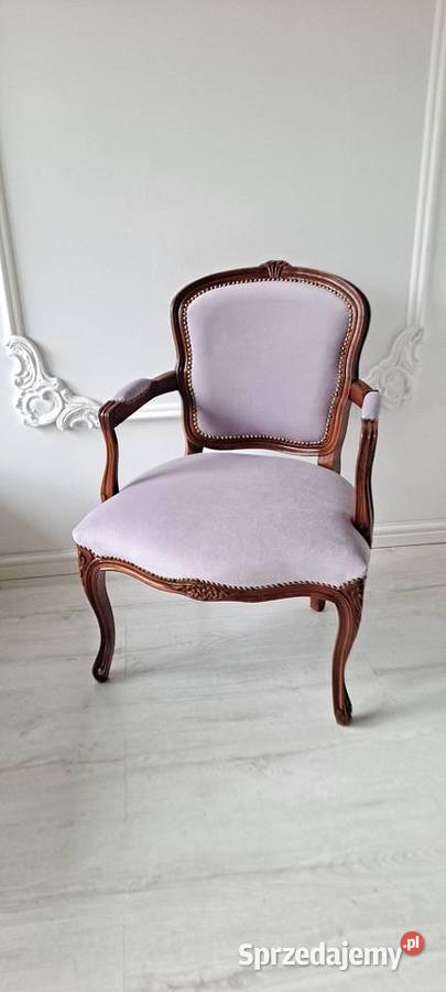 Stylowy fotel krzesło Ludwik Ludwikowski 85cm Szczecin