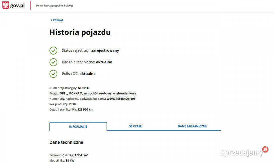 Opel Mokka Benzyna Zarejestrowany Ubezpieczony I manualna Elbląg