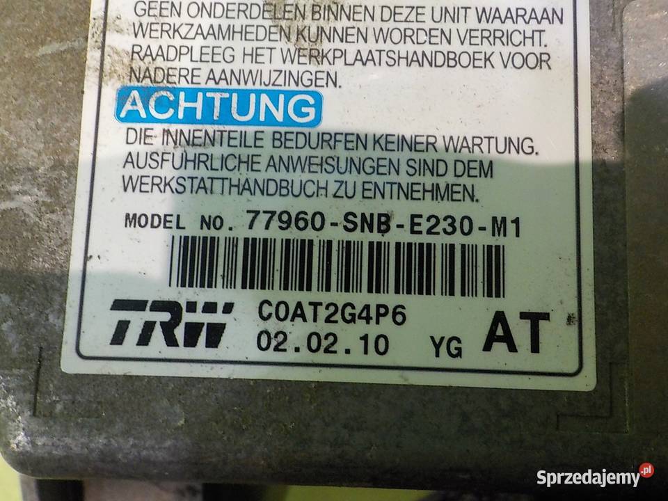 HONDA CIVIC VIII 13 iDSI 10r sensor modul AIRBAG Suków
