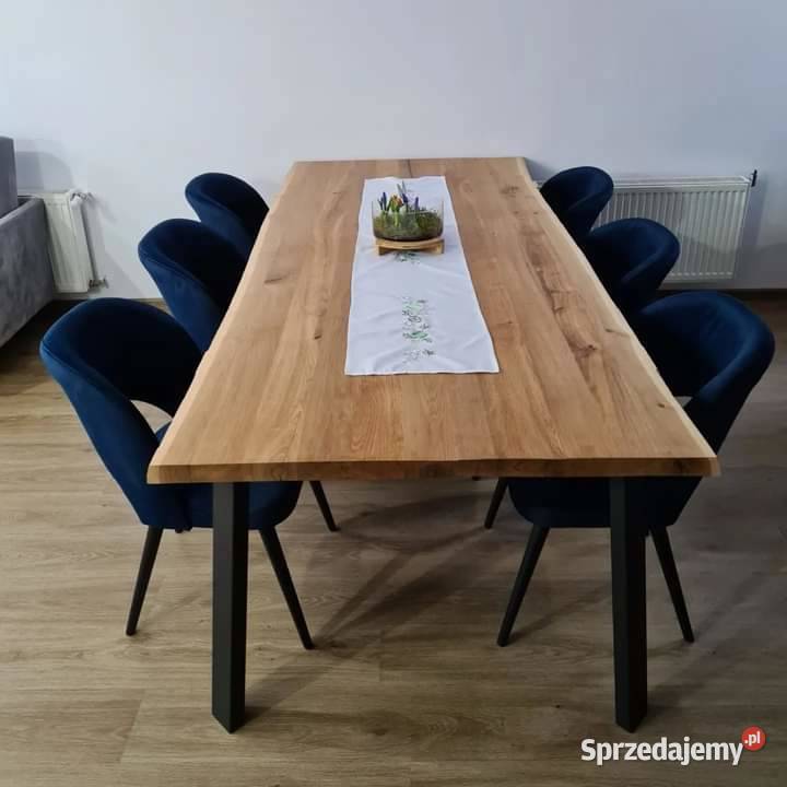 Stół okrągły drewniany Stół nowoczesny Luzino