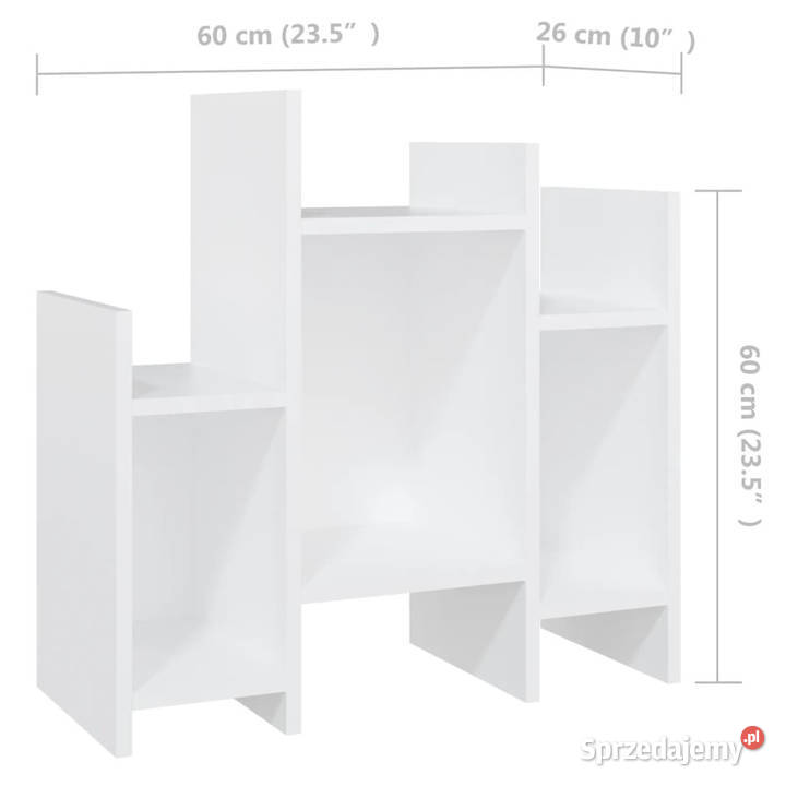Szafka boczna biała 60x26x60 materiał