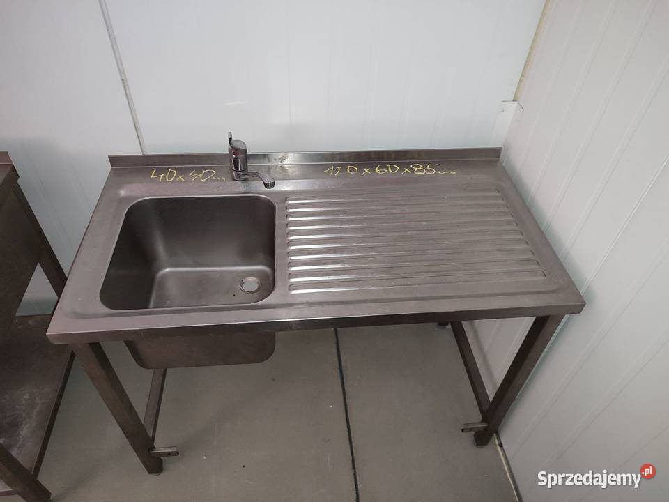 Zlew gastronomiczny jednokomorowy 1200 x 600 x Niedźwiedź