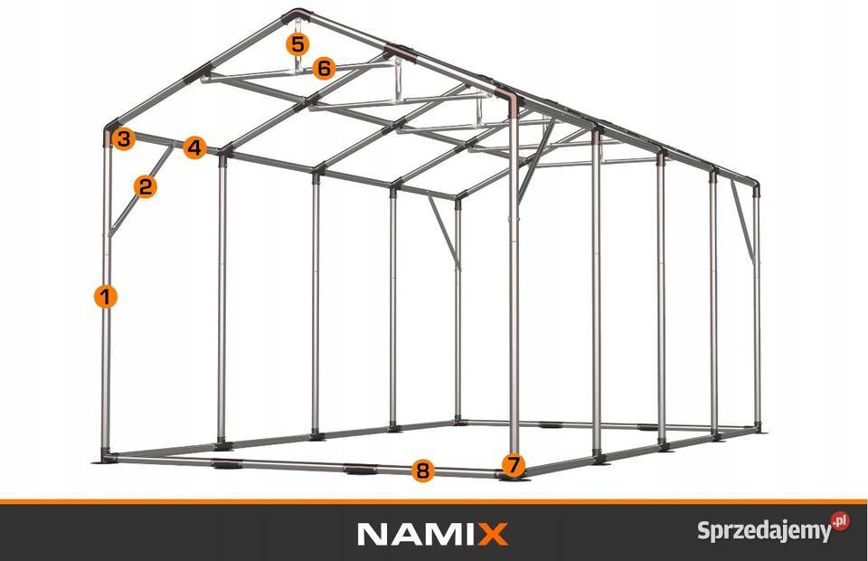 Namiot PRESTIGE 6x84m hala przemysłowa Jabłonna