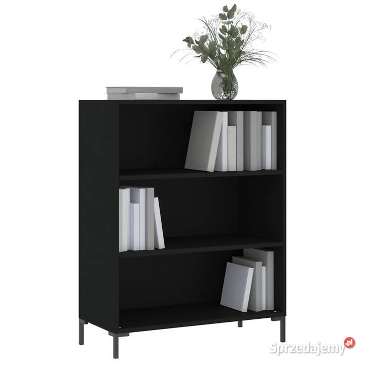 Regał czarny 695x325x90 materiał drewnopochodny sprzedam