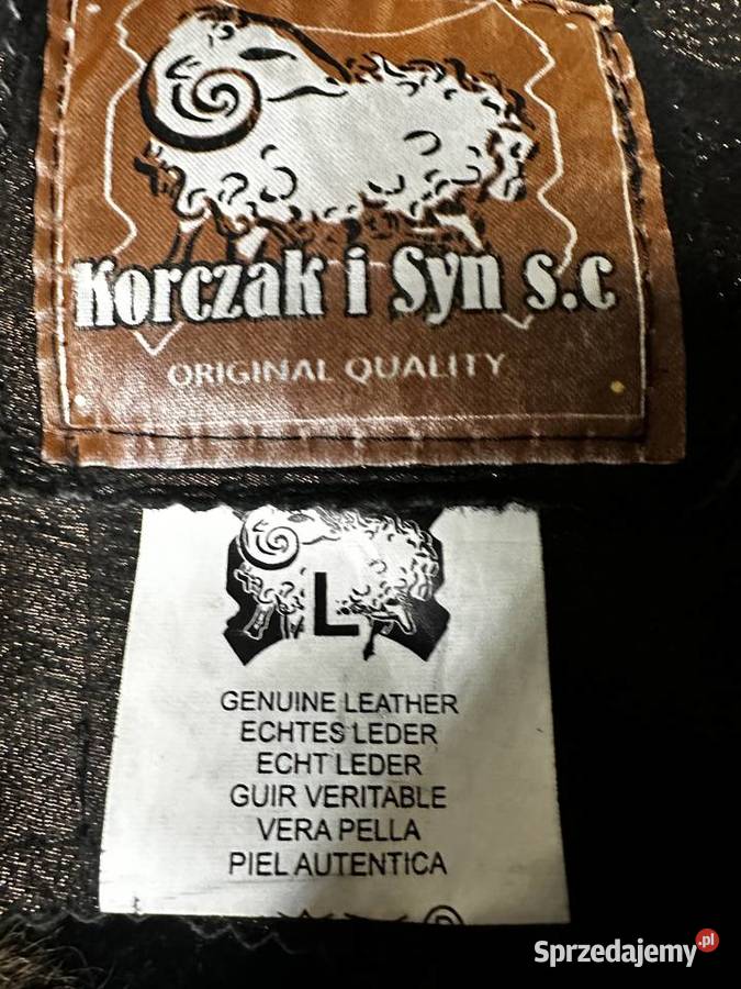 Kożuch naturalny skóra jenot L firmowy Odzież damska Białystok