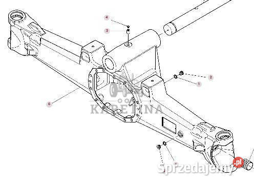 Massey Ferguson 7516 Obudowa Pochwa Przedniej wielkopolskie Jastrzębniki