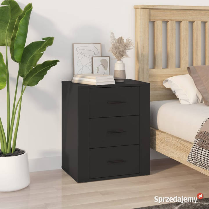Szafka nocna czarna 50x36x60 materiał mazowieckie Warszawa