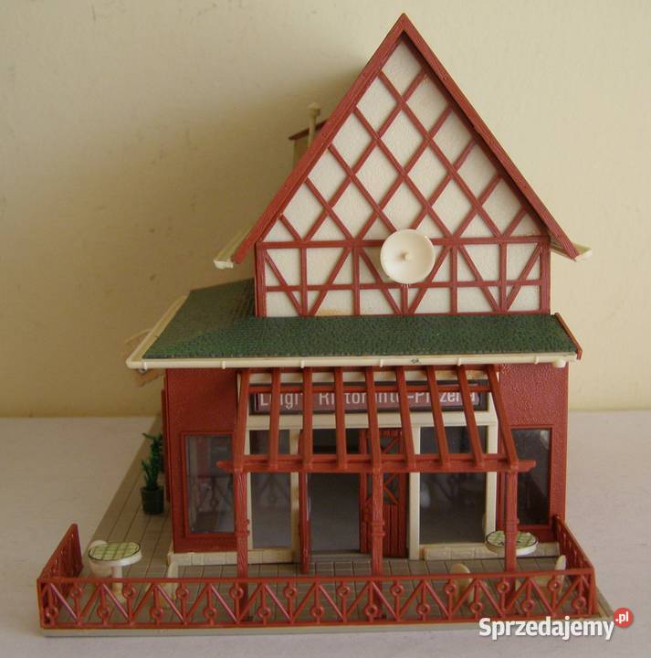 Domek na makietę 25 kolejka pizzeria skala H0 Łódź