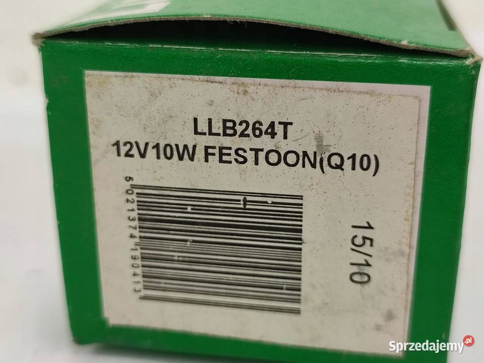 ŻARÓWKA KOMPLET 10 LUCAS C5W 10W 12V Q10 LLB264T osobowe Części samochodowe