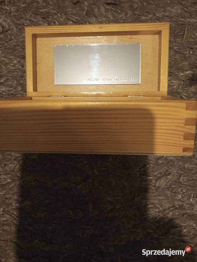 Szkatułka drewniana na biżuterię i drobiazgi