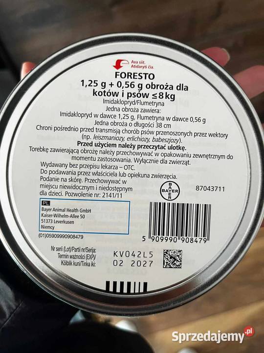 Obroża Foresto Dla psów