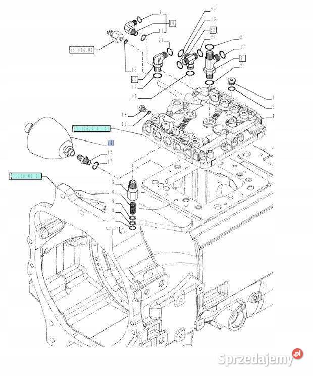 Hydroakumulator 075L CASE NH 87314179 5195043 Szczecin