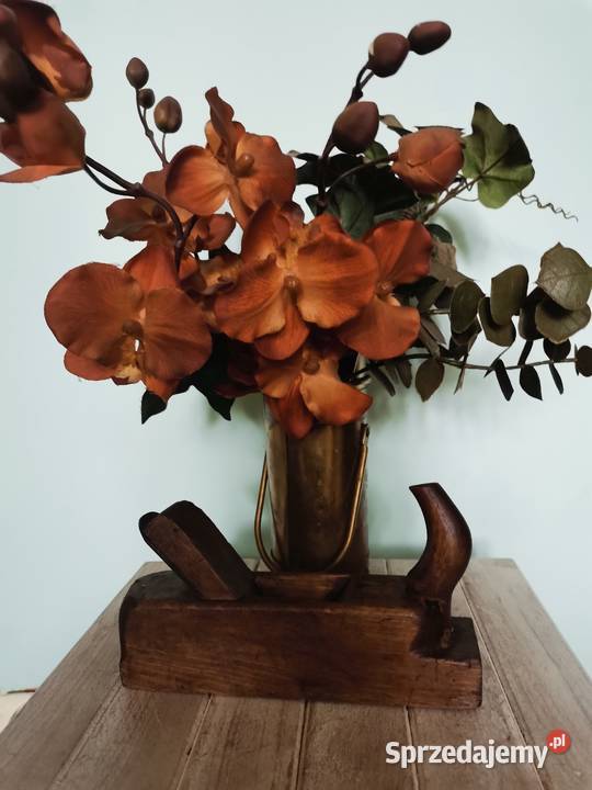 Zabytkowy strug hebel drewniany Art Deco Kraków