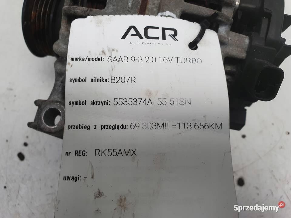 Saab 93 93 II 20 T ALTERNATOR 0124425056 120A osobowe lubelskie Janów