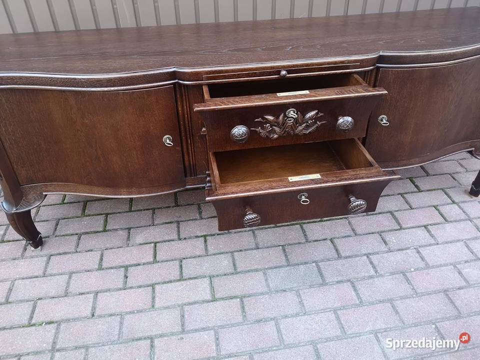 Komoda Niska RTV 197 Dębowa Solidna Zgrabna