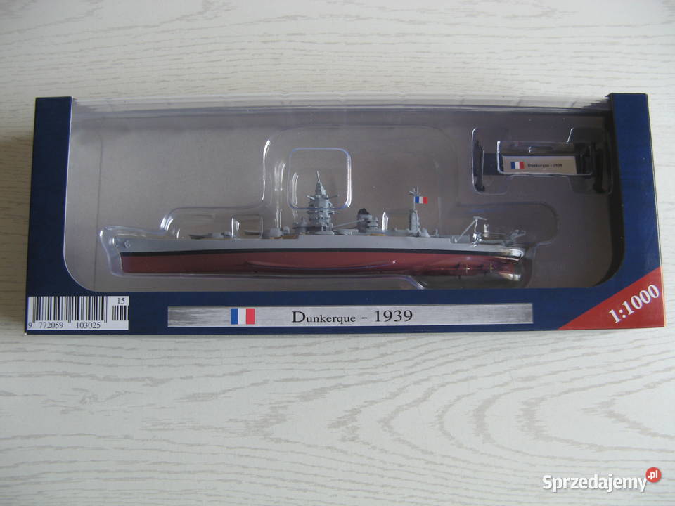Kolekcja Okrętów Wojennych Dunkerque model Poznań sprzedam