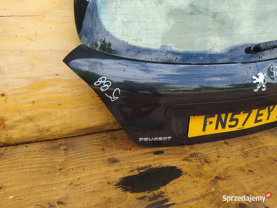 PEUGEOT 207 I HB KLAPA TYŁ EXLD Zbierkowo