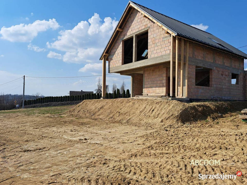 Nowoczesny dom widokowa działka 7 strych małopolskie Książniczki