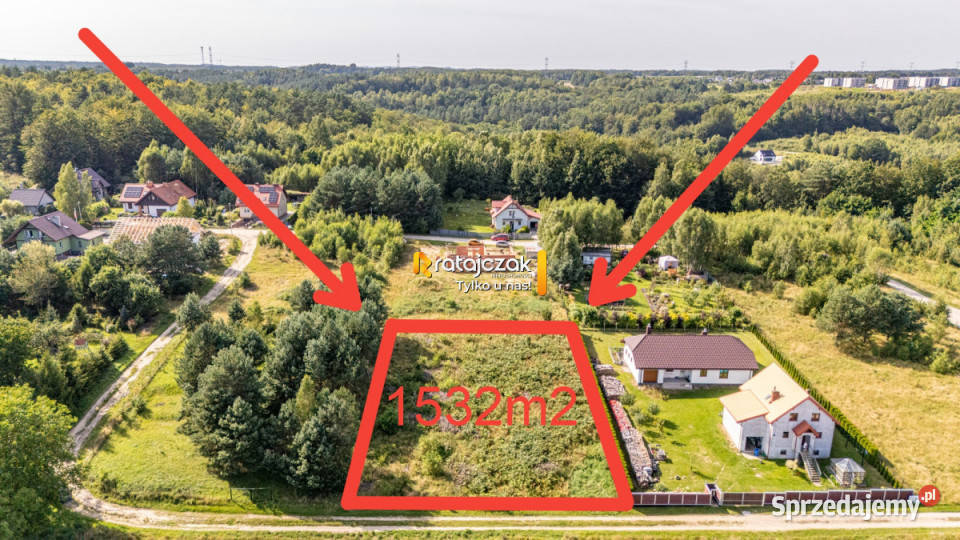 Grunt 1532m2 Gościcino utwardzona