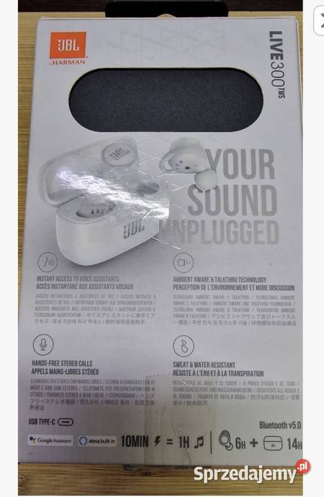 Pudełko słuchawkach JBL Live 300 TWS śląskie Tychy sprzedam