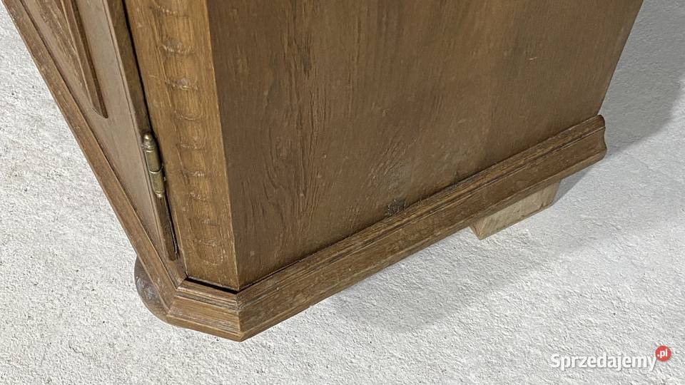 Rzeźbiona komoda w rustykalnym stylu lity dąb zachodniopomorskie Gryfice