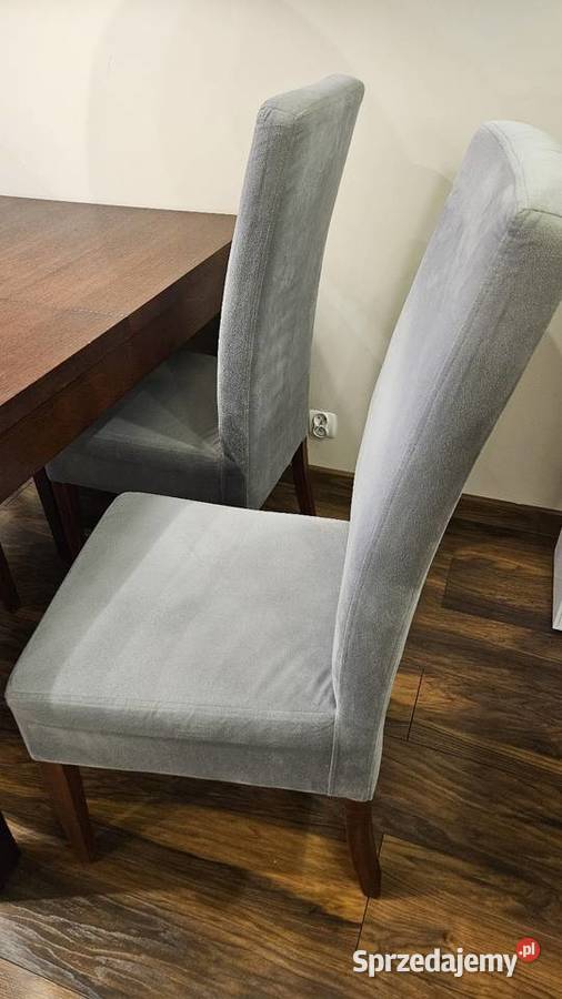 Stół rozkładany z 4 krzesłami do salonu 130x80 Kraków