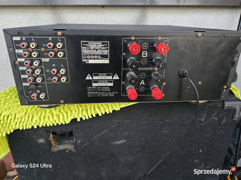 wzmacniacz pioneer a676 mocny 650w poboru Chełm Śląski
