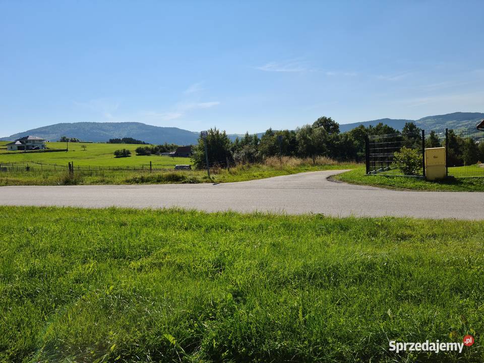 Działka budowlana 1100 m2 mpzp Słopnice