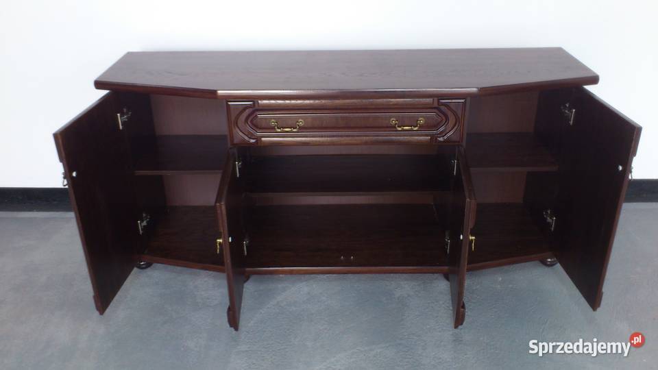 Komoda 180 Orzech Ciemny Lakierowany Bekas Meble 50cm Katowice