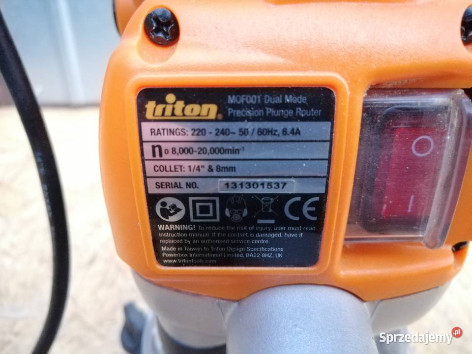 FREZARKA GÓRNOWRZECIONOWA TRITON MOF001 1400W Wyrzeka
