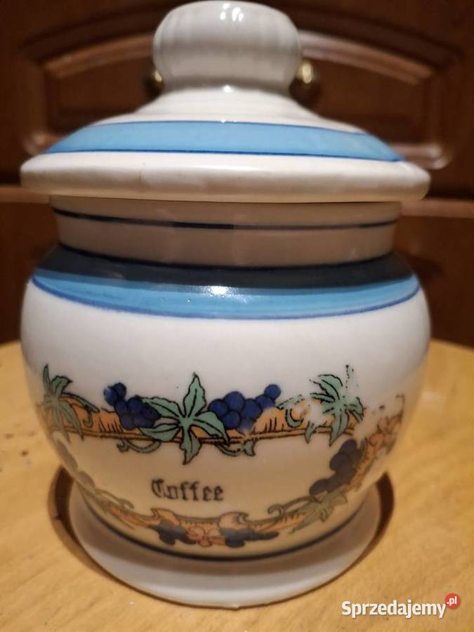 Porcelanowy pojemnik do kawy
