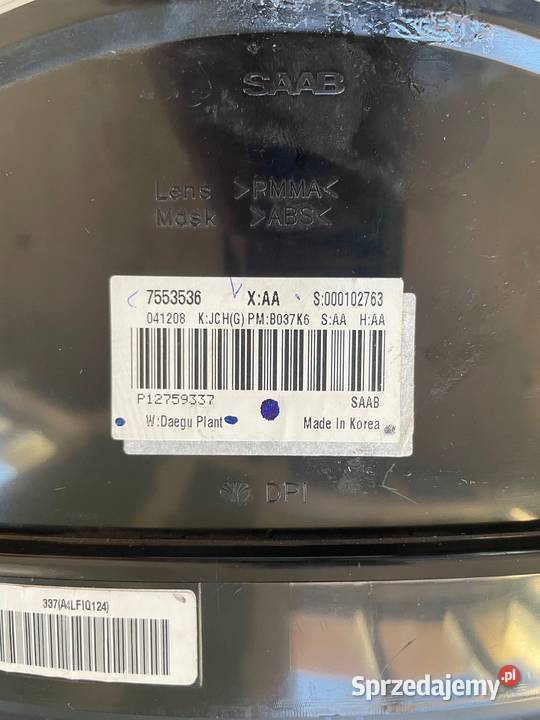 LICZNIK ZEGARY SAAB 93 II 19 7553536 Warszawa