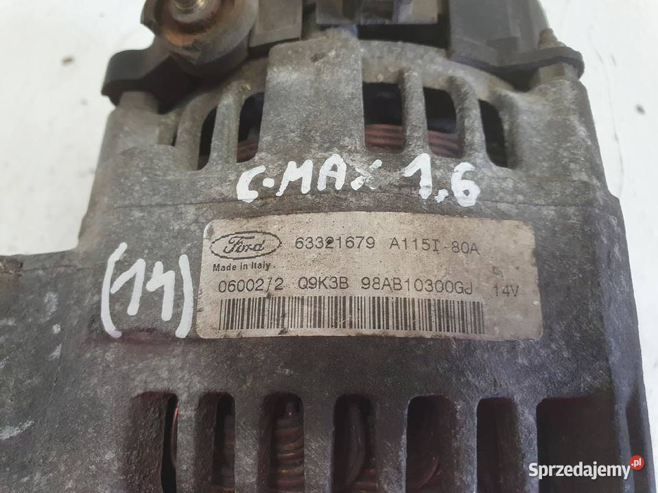 ALTERNATOR Ford C 16 16V 98AB10300GJ Alternator lubelskie Rudka