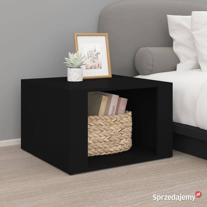 Szafka nocna czarna 57x55x36 materiał Warszawa