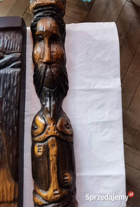 Pantokrator Ręcznie Rzeźbione Ikony w drewnie Łódź