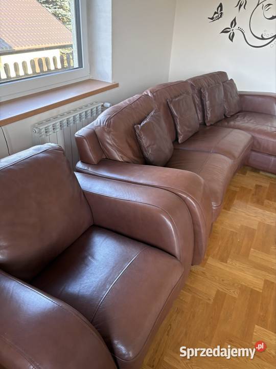 Sofa z fotelem z firmy włoskiej Violino małopolskie