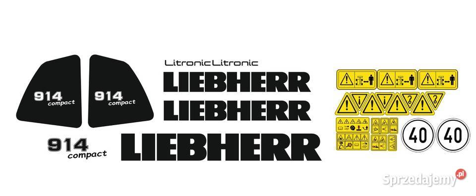 Naklejki liebherr 914 compact super mocne