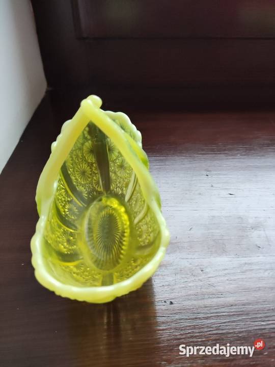 Szkło uranowe George Davidson koszyczek 1891r małopolskie Kraków sprzedam