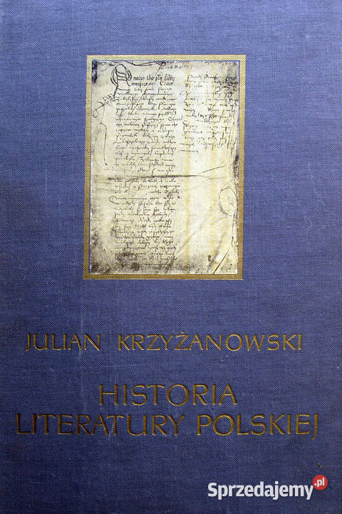 Historia literatury polskiej Julian Krzyżanowski Limanowa